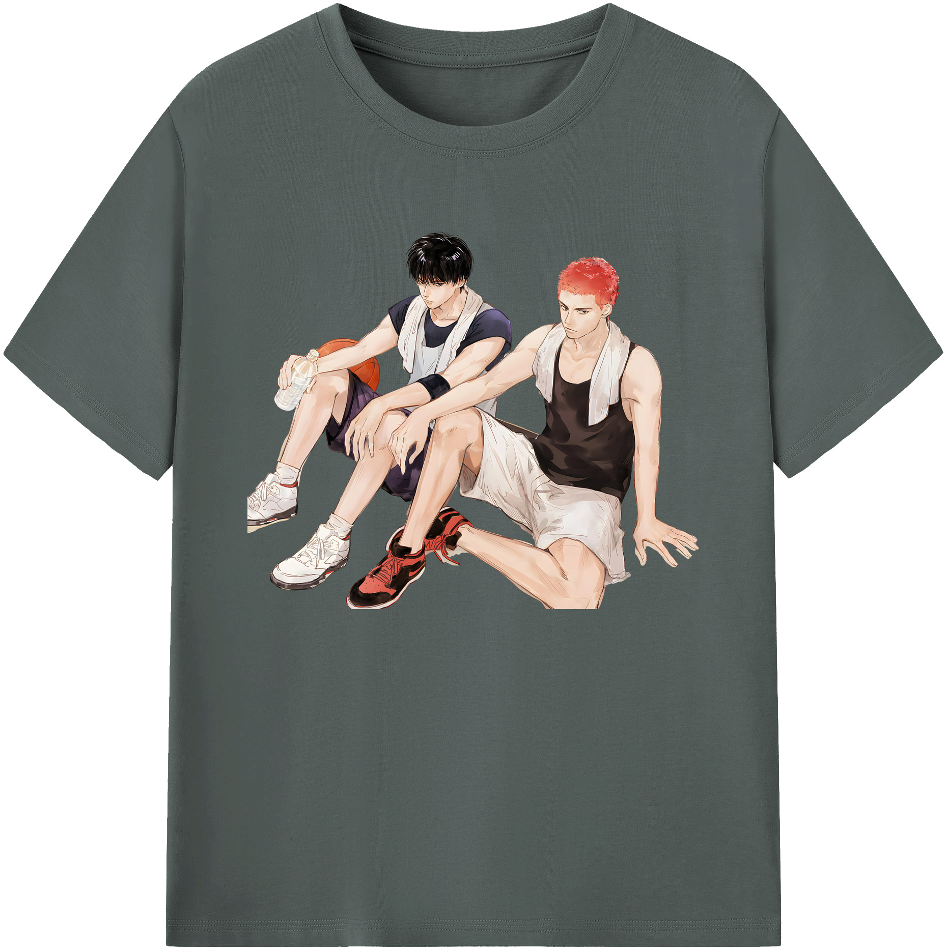 （画像用） SLAM DUNK／スラムダンク 綿100％ メンズ半袖Tシャツ｜肌触りやわらか＆通気性